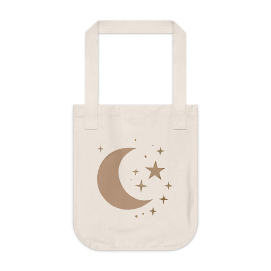 Celestial Moon and Stars Tote Bag